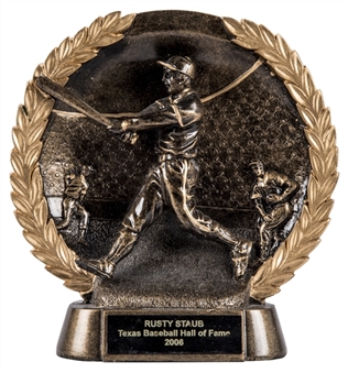 2006 Texas Baseball Hall Of Fame Induction Award Presented To Rusty Staub (Staub LOA)